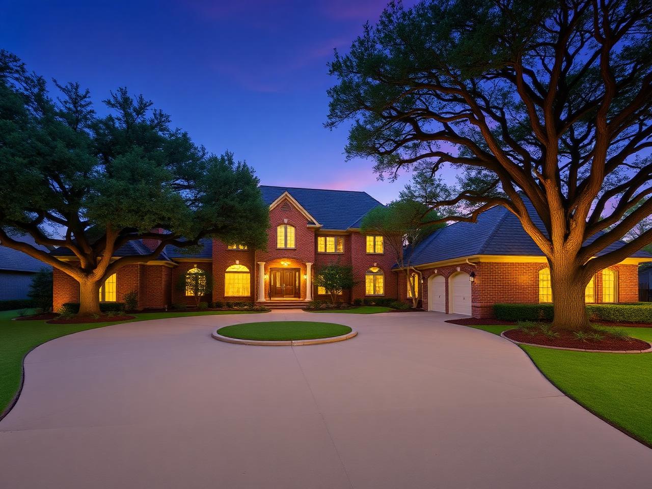 Stately Brick Estate on a Cul-de-Sac Acre